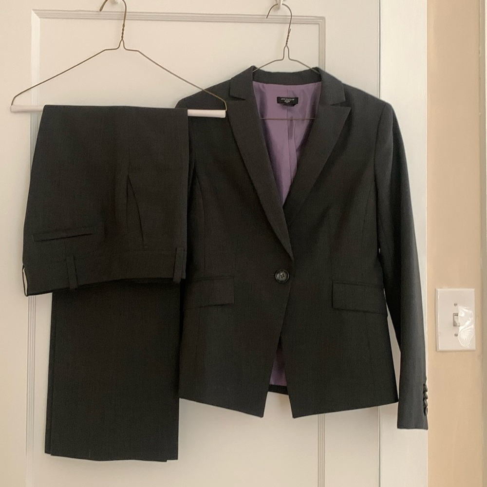 Ann Taylor suit - Jacket size 4 Petite, Pants 2 Petite.